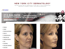 Tablet Screenshot of newyorkcitydermatologysite.org